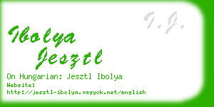 ibolya jesztl business card